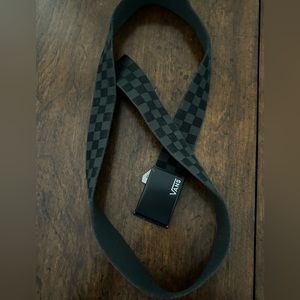 vans checkered belt